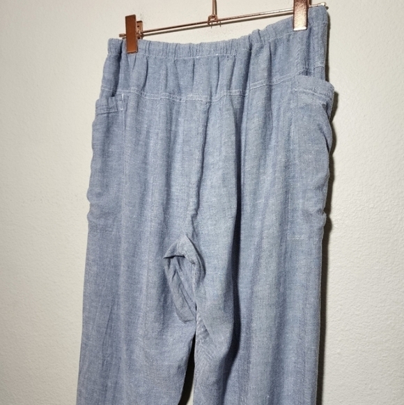 Rails Darby Linen Blend Pants in blue Size Medium - Picture 4 of 9